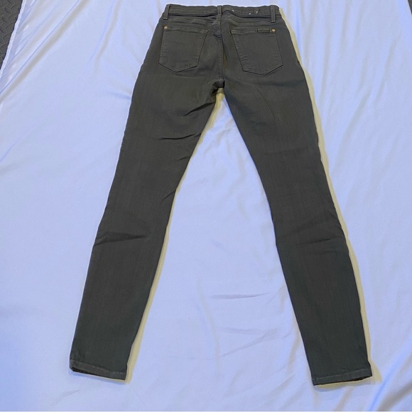 7 For All Mankind 26 olive / army green women’s jeans - Picture 7 of 16